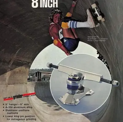 George Orton Torrance superbowl 1 skatepark Los Angeles County California! Lazer truck ad Skateboarder magazine! - Thanks Brian Merrill for digging it up