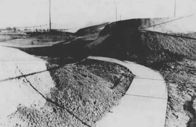 Carolina Circle Skatepark at 85 percent completion december 1977