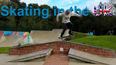 My First Time Skating in The UK | Bearpark Skatepark