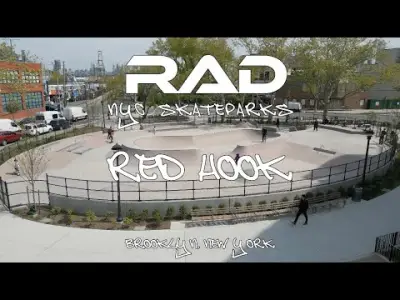 RAD NYC SKATEPARKS - RED HOOK SKATE PARK - HAROLD ICKES PLAYGROUND - BROOKLYN, NY