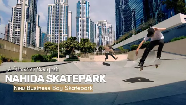 Dubai UAE - Nahida Skatepark, The City&#039;s Newly Built Hardcore Skatepark in Business Bay