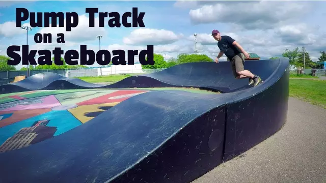 Skateboarding Plymouth Pump Track