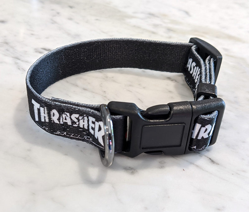 Thrasher Dog Collar - small - Concrete Disciples Skatepark Locator and ...