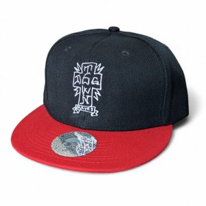 Dogtown - Gonz Cross Snapback Hat Black/Red Brim