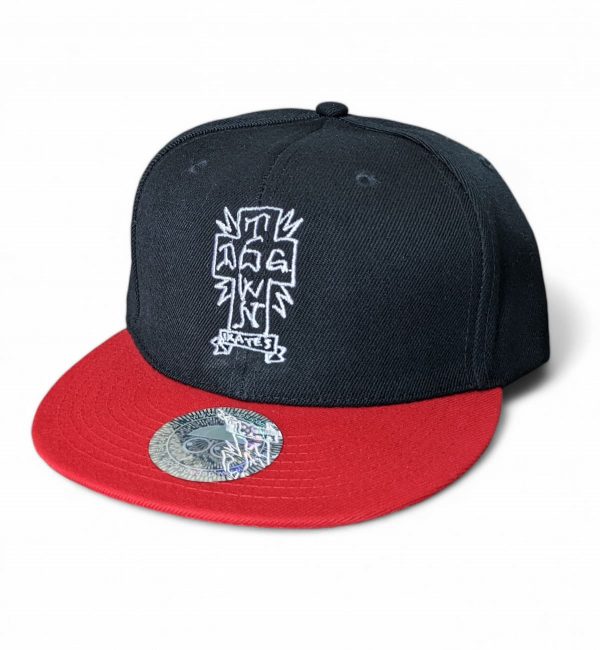 Dogtown - Gonz Cross Snapback Hat Black/Red Brim