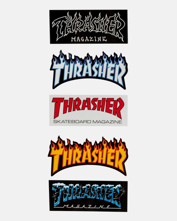 Thrasher Magazine - 5 - 8 inch Stickers Pack