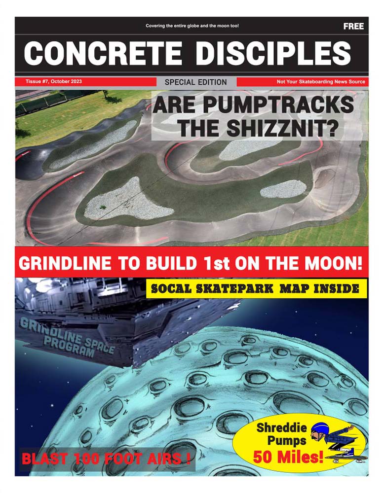 Cover of the 1st issue...California Skatepark map - Concrete Disciples Tabloid Ad Rates 2023