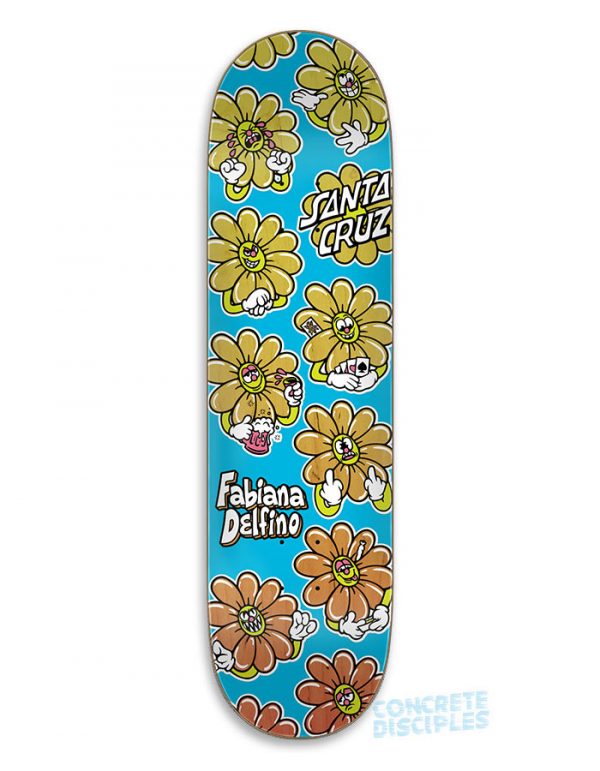 Santa Cruz Skateboards - Delfino Wildflower VX Deck 8.25in