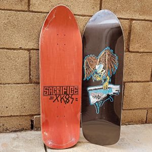 Sacrifice Xk8s (Skateboards) - Coping Snatcher 9.75 Deck Length: 31.4, Wheelbase is 14.25
