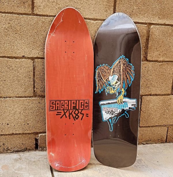 Sacrifice Xk8s (Skateboards) - Coping Snatcher 9.75 Deck Length: 31.4, Wheelbase is 14.25