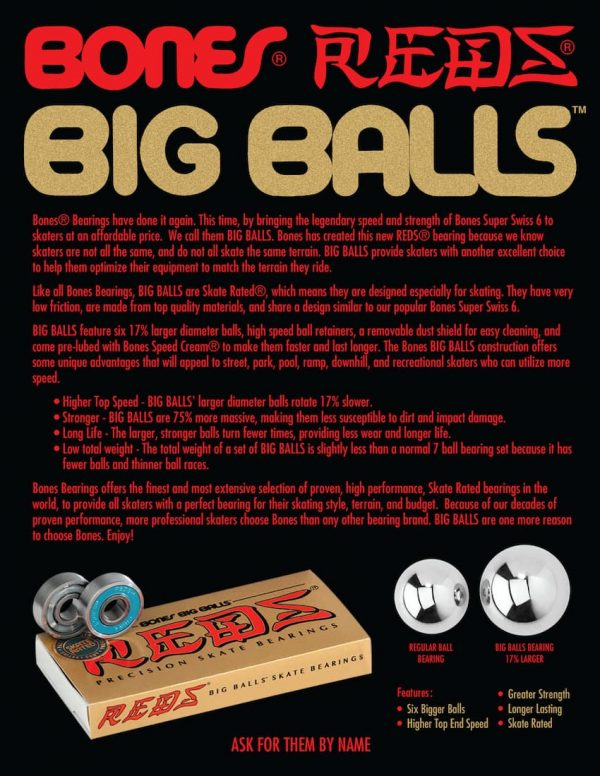 Bones Bearings - Reds Big Balls