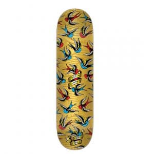 Santa Cruz Skateboards - Sommer Sparrows Pro 8.25 Deck Gold Foil Metallic