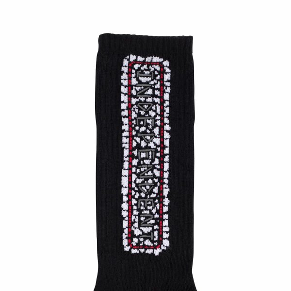 Independent - Tile Bar Crew Socks Black 9-11