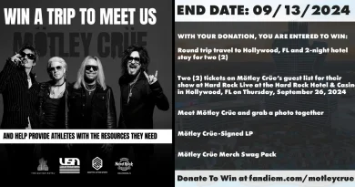 Meet MÖTLEY CRÜE at the Hard Rock Hotel and Support USA Skateboarding