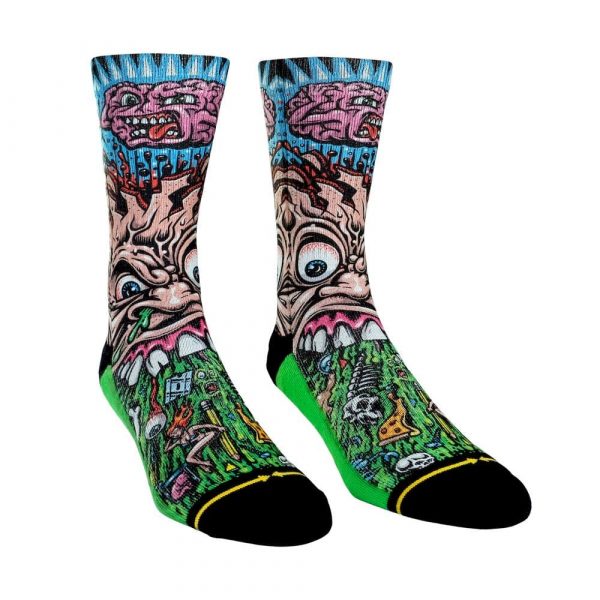 Merge4 - Jimbo Phillips Sick Stick Figure Crew Socks - Medium