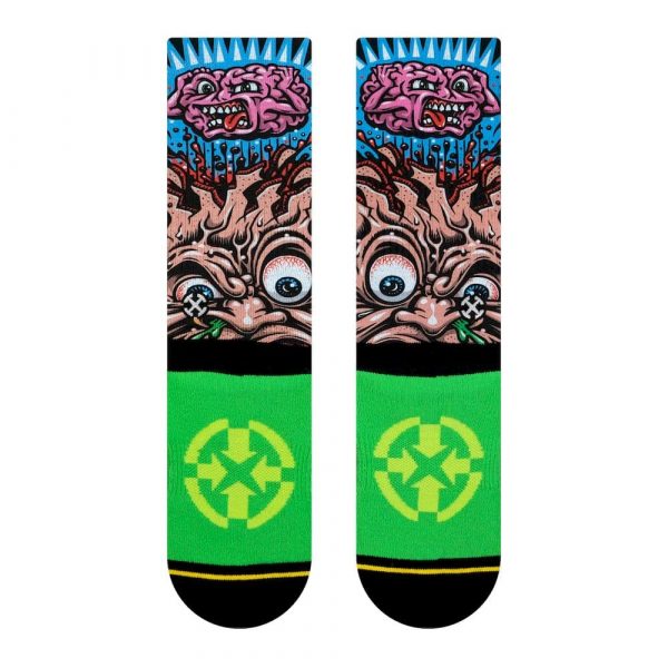 Merge4 - Jimbo Phillips Sick Stick Figure Crew Socks - Medium