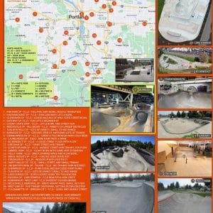 Portland Oregon Skatepark Map