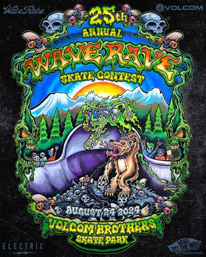 Wave Raves 25th Annual Skate Contest at Mammoth Skatepark August 24th