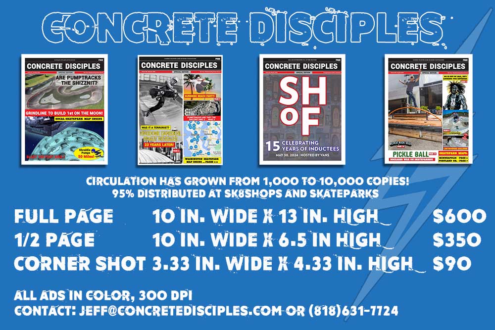 Concrete Disciples Tabloid Ad Rates 2024