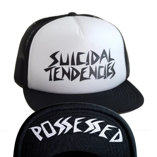 Suicidal Tendencies OG Possessed Flip Mesh Hat White front