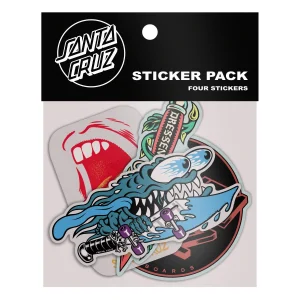 Santa Cruz Skateboards - Assorted Sticker Pack - qty. 4