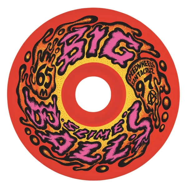 Slimeballs Skateboard Wheels - Big Balls Reissue Red 97a 65mm