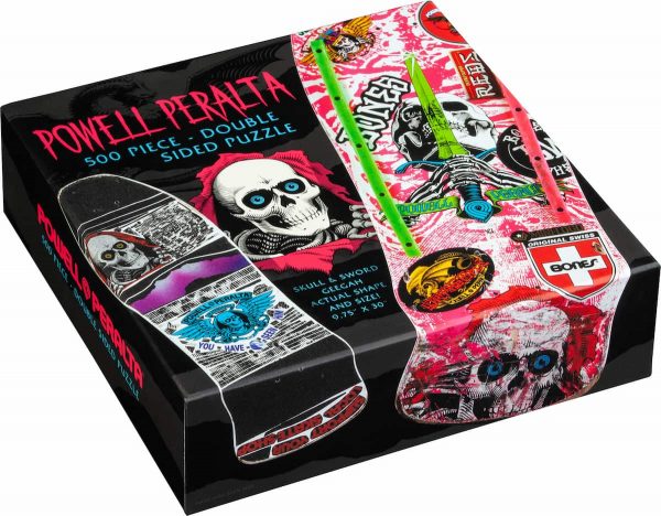 Powell Peralta Skull and Sword Geegah Puzzle Pink