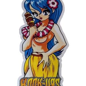 Hook-ups Hula Girl Sticker